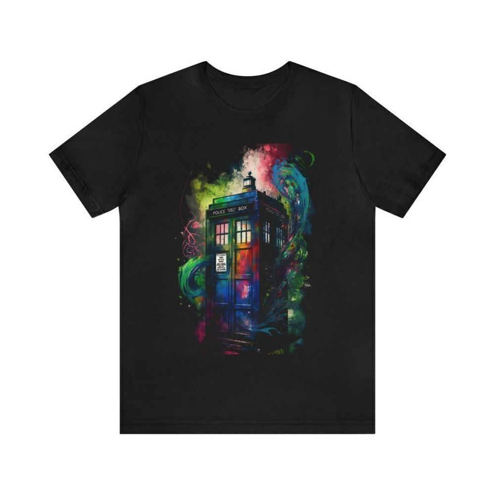 Tardis Doctor Who Retro Graphic Tee Unisex T-shirt